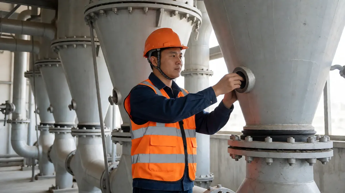 旋流器沉砂口检查与磨损件更换